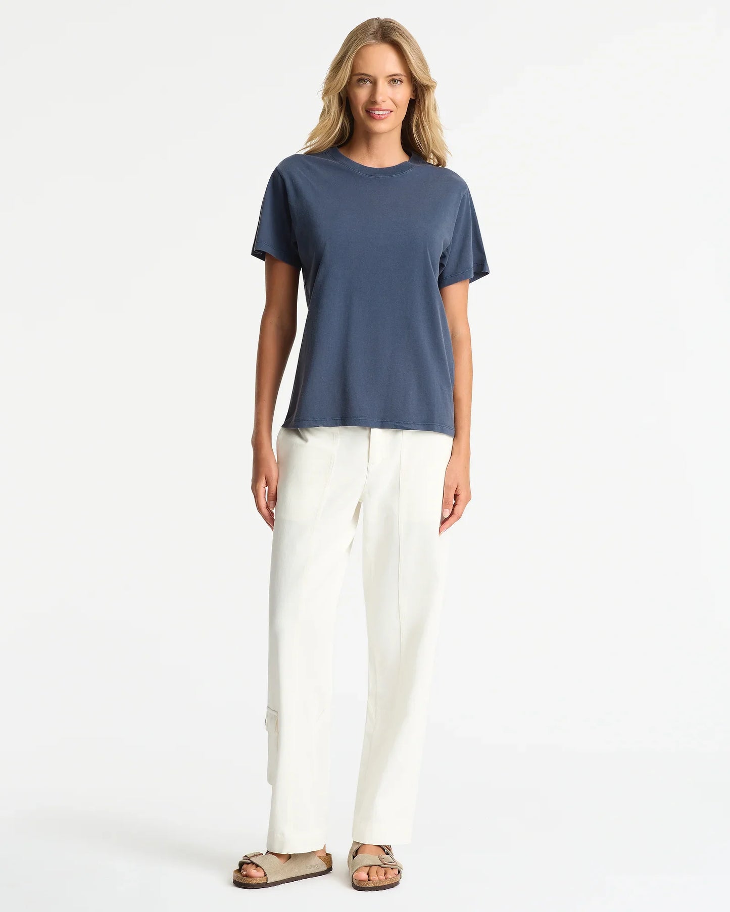 Womens Boxy T'Shirt - Washed Navy