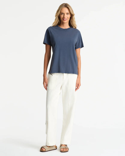 Womens Boxy T'Shirt - Washed Navy