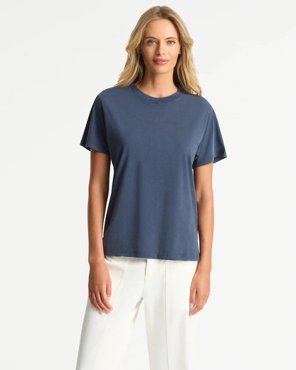 Womens Boxy T'Shirt - Washed Navy