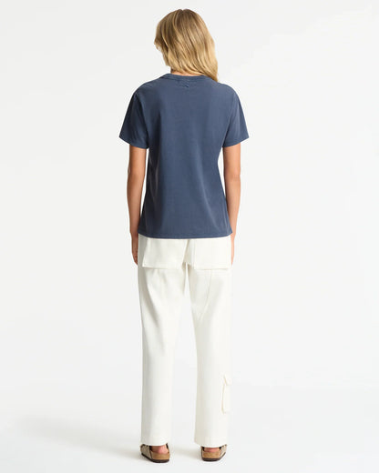 Womens Boxy T'Shirt - Washed Navy