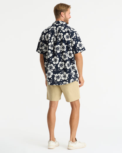 Mens - Classic Shirt - Classic Hibiscus Navy