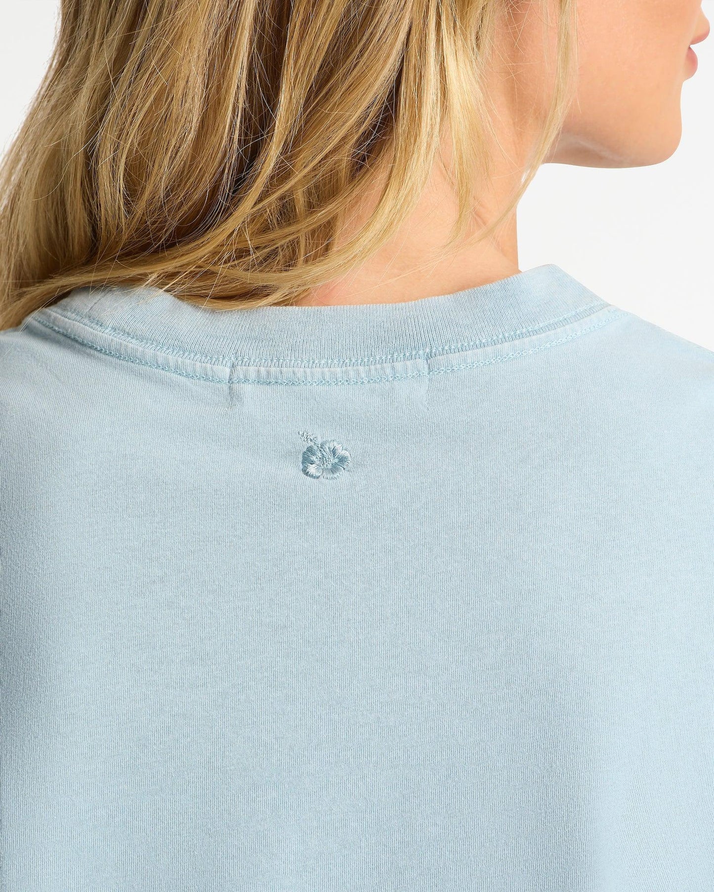 Womens Boxy T'Shirt - Washed Blue