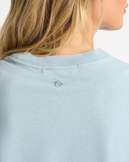 Womens Boxy T'Shirt - Washed Blue