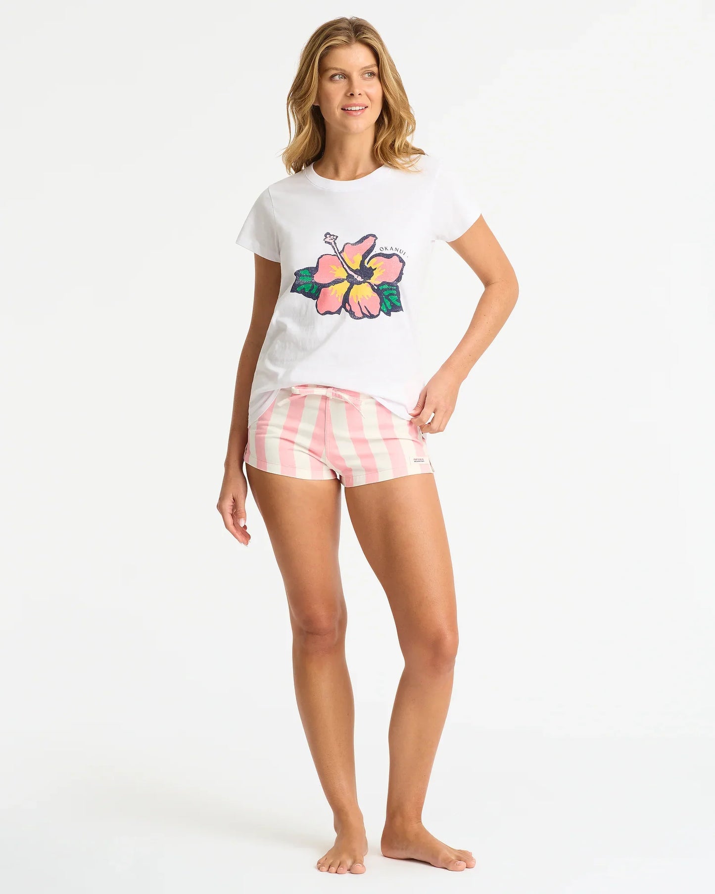 Womens Blooming Slim T'Shirt - White