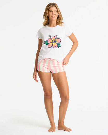 Womens Blooming Slim T'Shirt - White