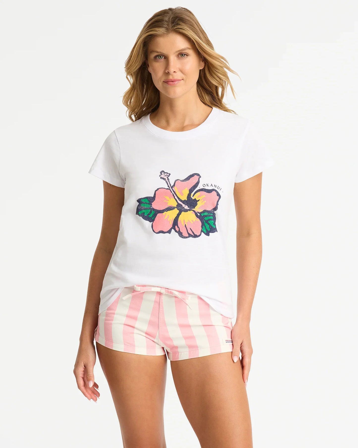 Womens Blooming Slim T'Shirt - White