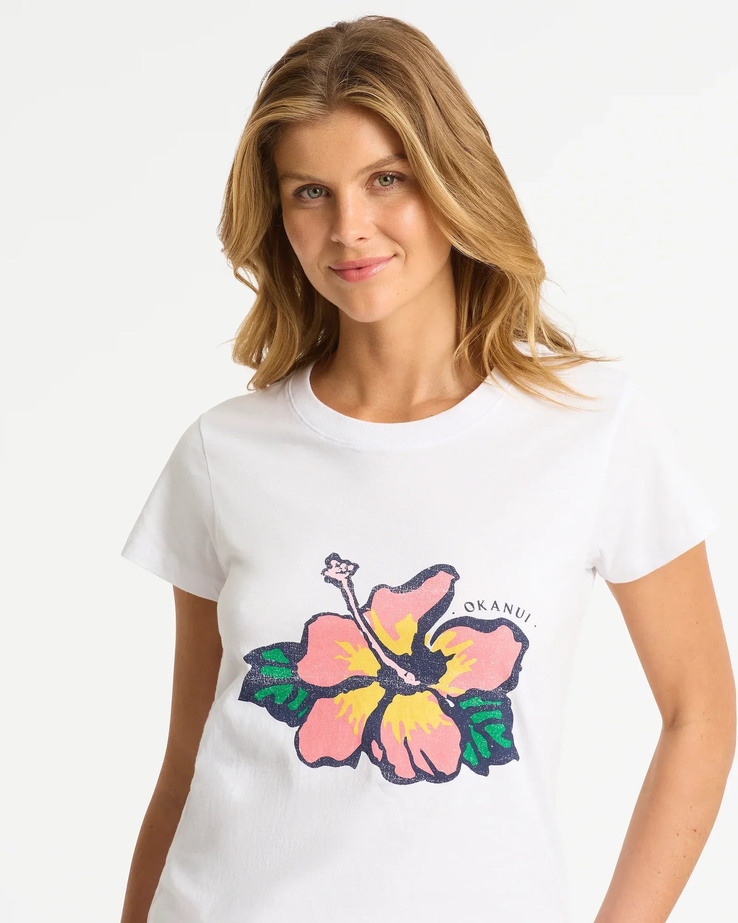 Womens Blooming Slim T'Shirt - White
