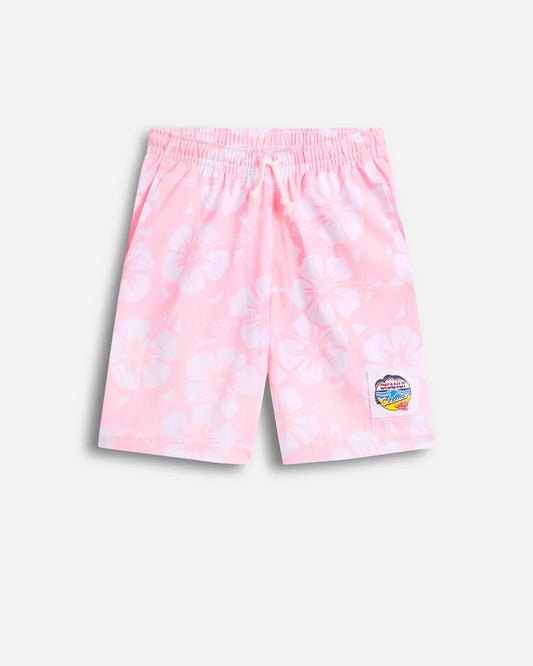 Boys Classic Short - Hibiscus Pale Pink