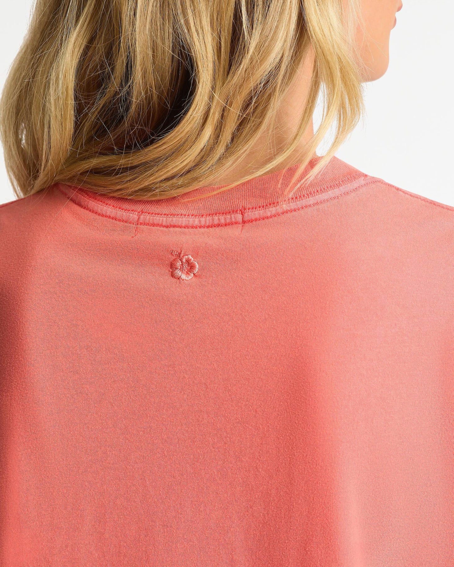 Womens Boxy T'Shirt - Washed Coral