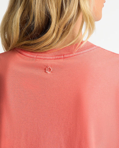 Womens Boxy T'Shirt - Washed Coral