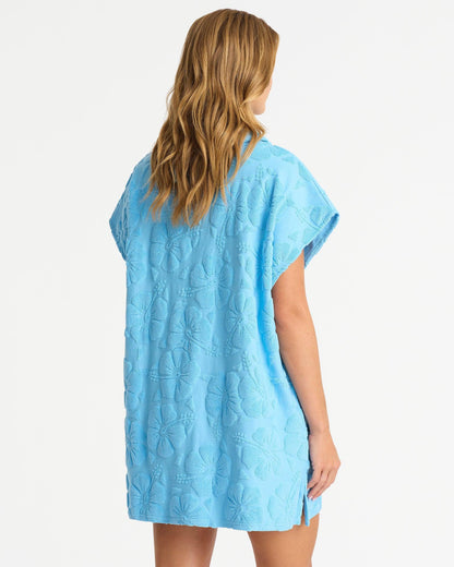 Weekend Terry Overswim - Hibiscus Azure