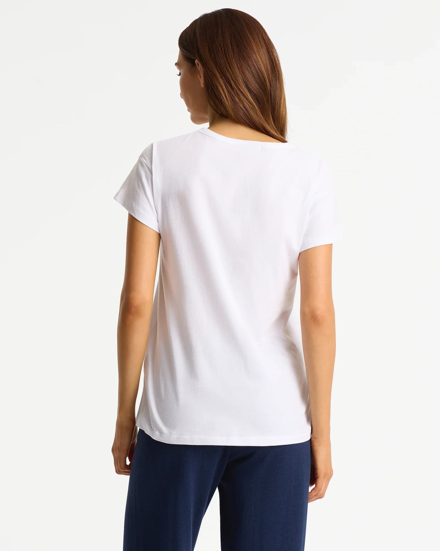 Womens Checkmate Relaxed T'Shirt - White