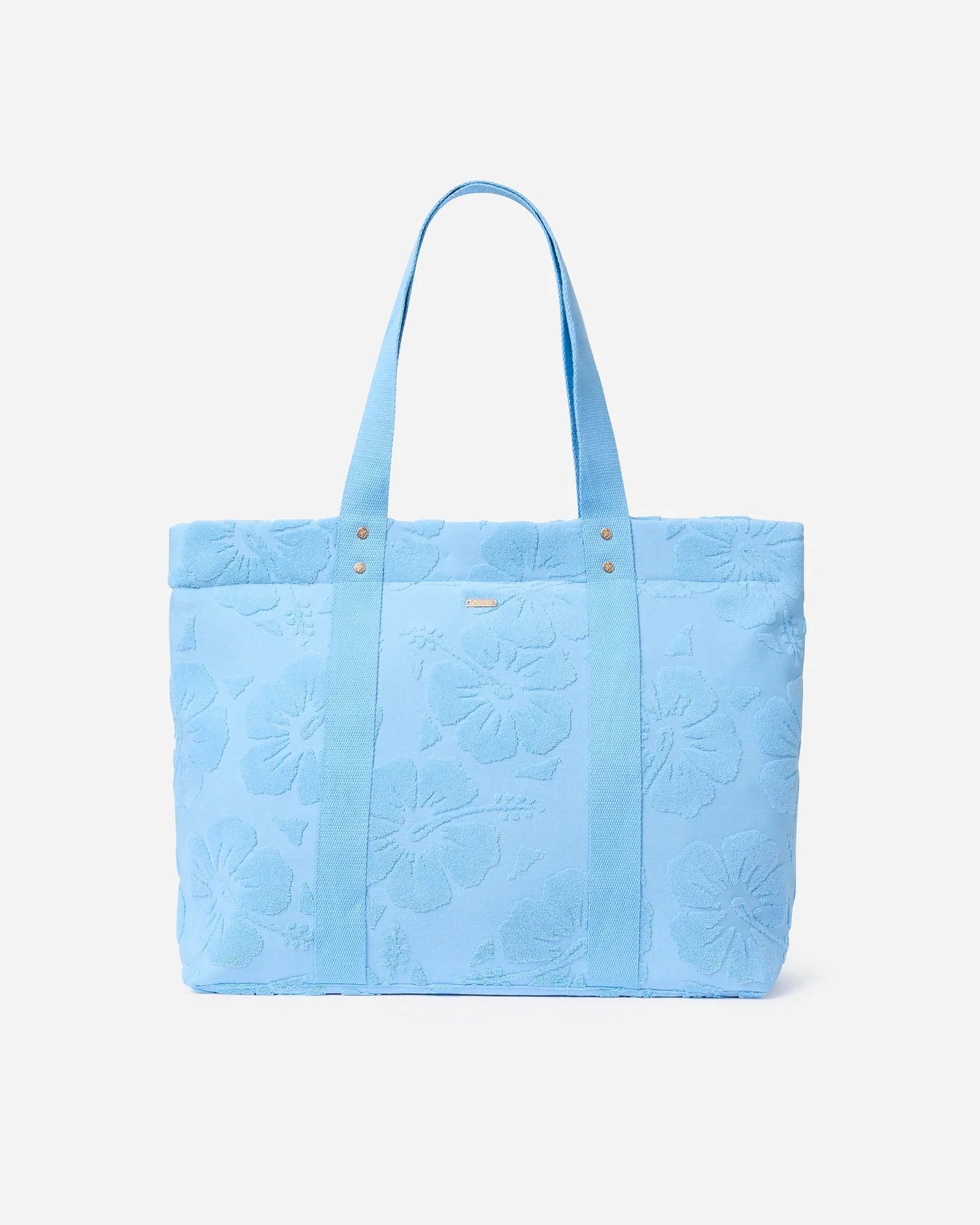 Weekend Terry Tote Bag- Hibiscus Azure