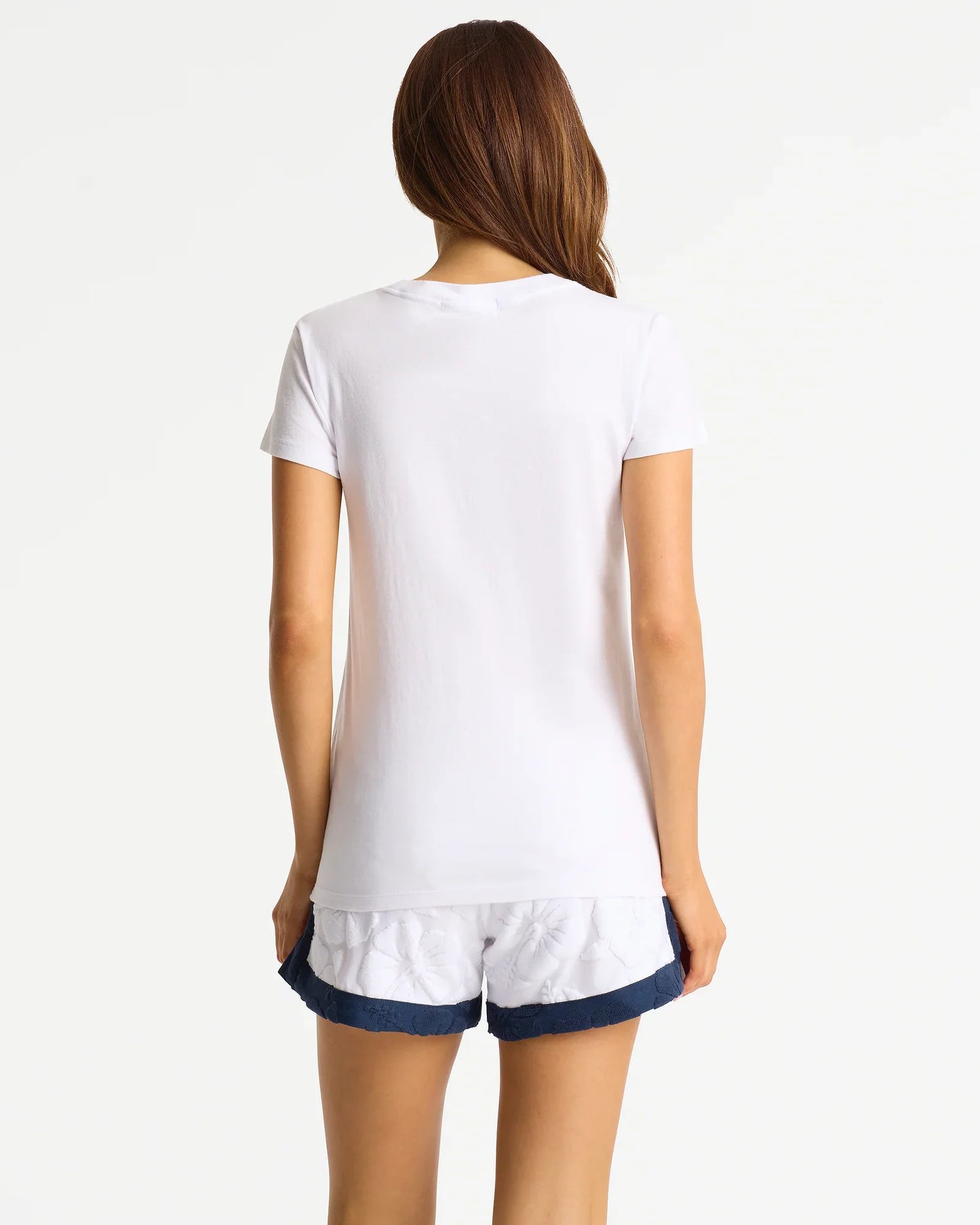 Womens New Aloha Slim T'Shirt  - Washed White