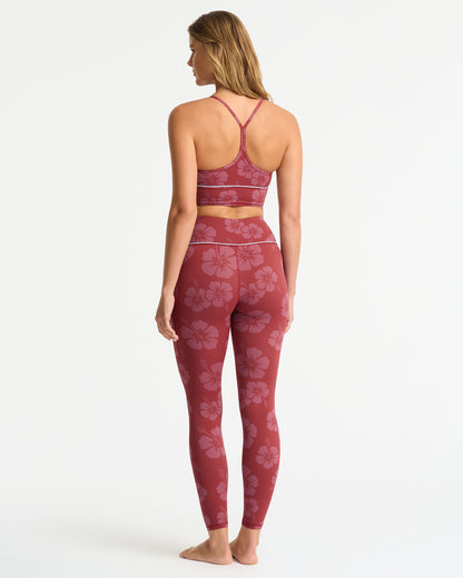 Everyday Legging - Tonal Hibiscus Sienna