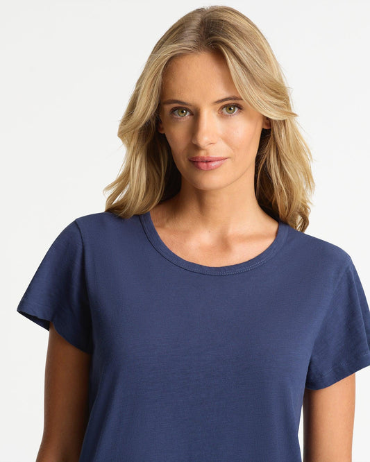 Womens Staple Slim T'Shirt - Navy