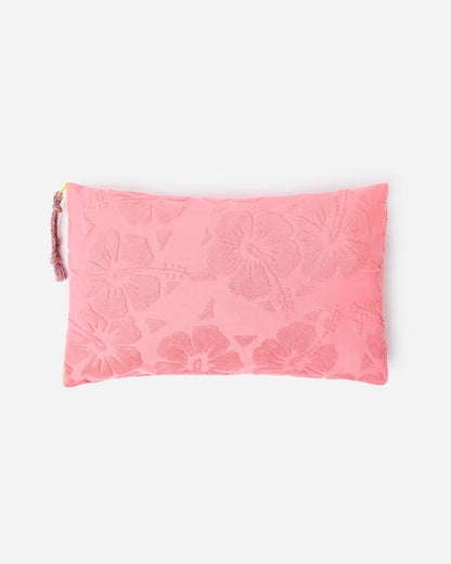 Weekend Terry Beach Pillow - Hibiscus Pink