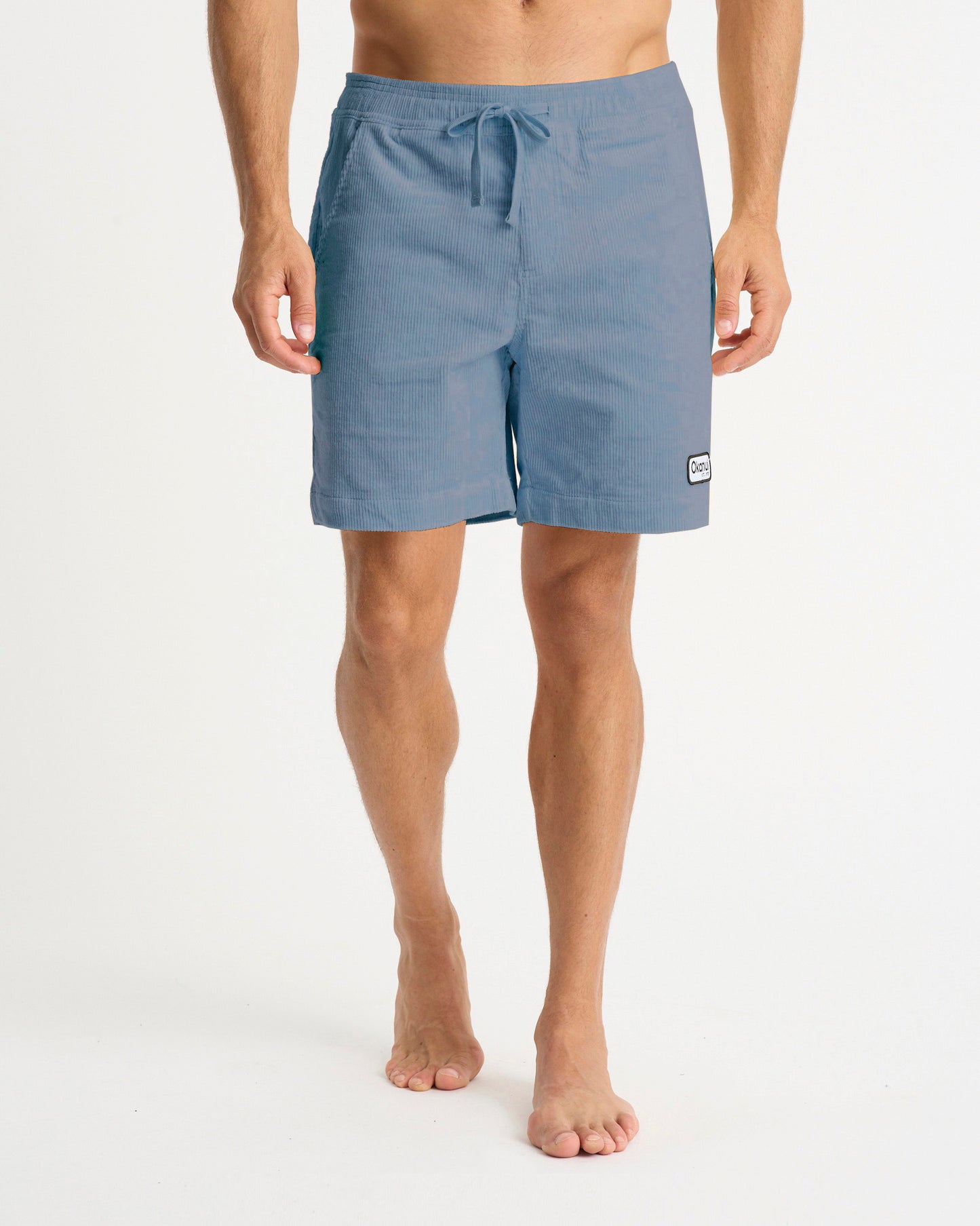 Mens - Stretch Cord Walk Shorts - Big Iron Cord - Blue