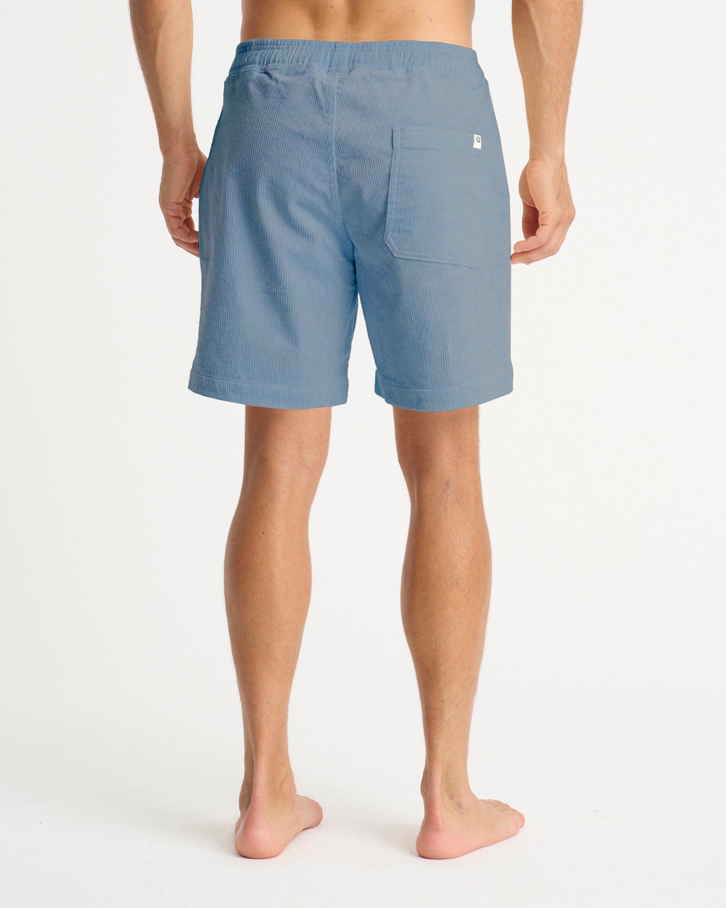 Mens - Stretch Cord Walk Shorts - Big Iron Cord - Blue