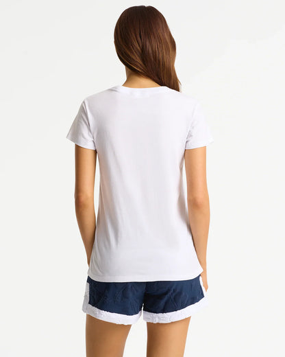 Womens Blooming Slim T'Shirt - White