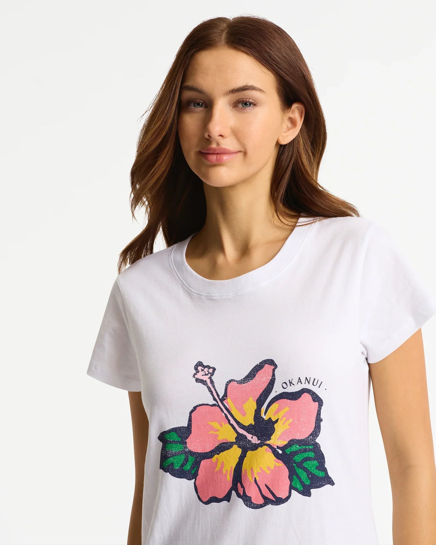 Womens Blooming Slim T'Shirt - White