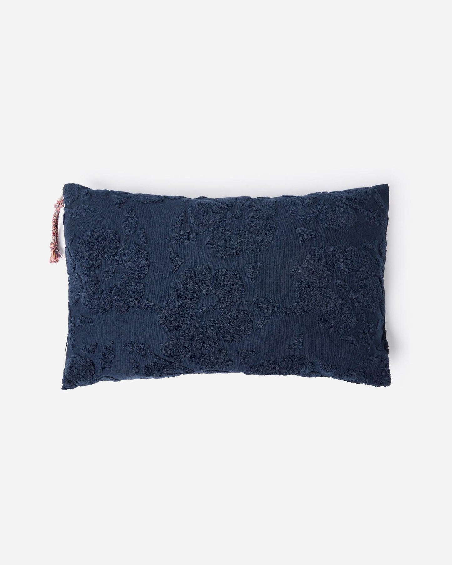 Weekend Terry Beach Pillow - Hibiscus Navy