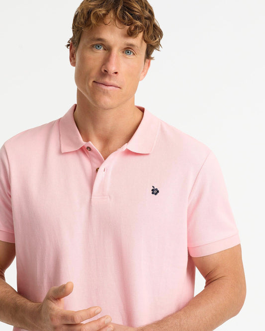 Mens Classic Polo Shirt - Pink