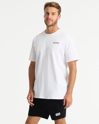 Mens - T-Shirt - Botanic Tee - White