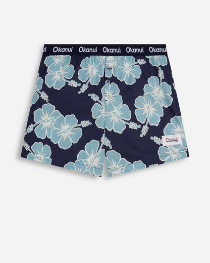 Mens Classic Boxer Short - Way Back When Navy Blue