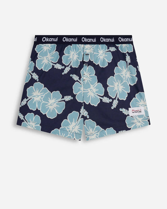 Mens Classic Boxer Short - Way Back When Navy Blue