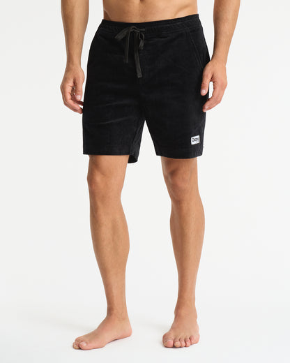 Mens - Cord Walk Short - Big Iron Cord Walkshort - Black