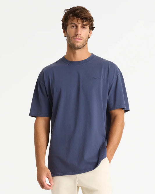 Mens Staple Boxy T'Shirt - Washed Navy