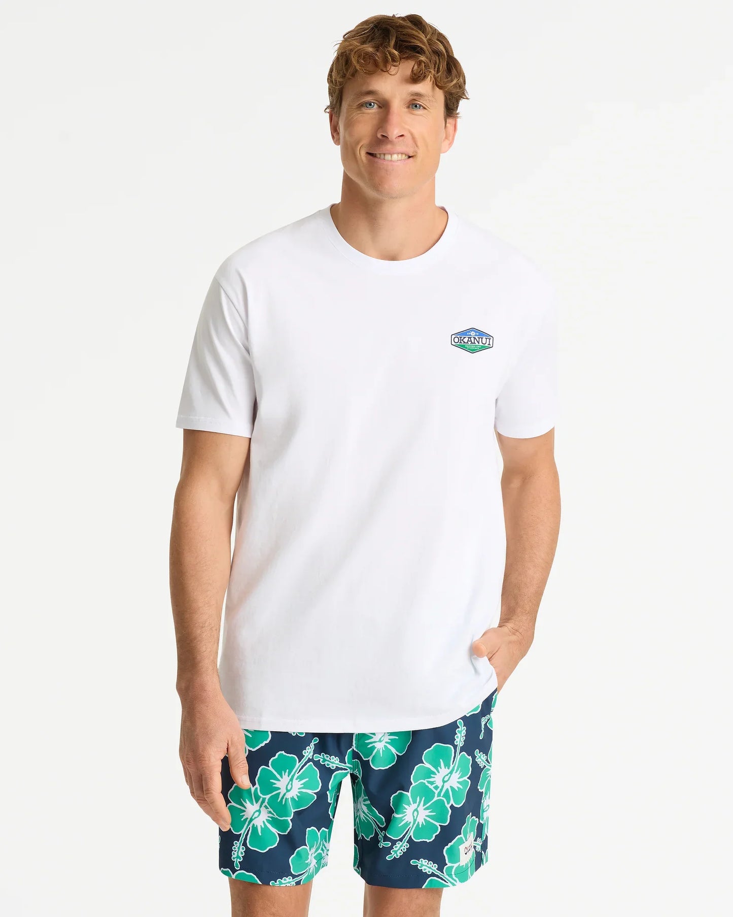 Mens Paragon T'Shirt - White Emerald