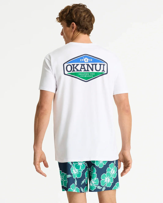 Mens Paragon T'Shirt - White Emerald