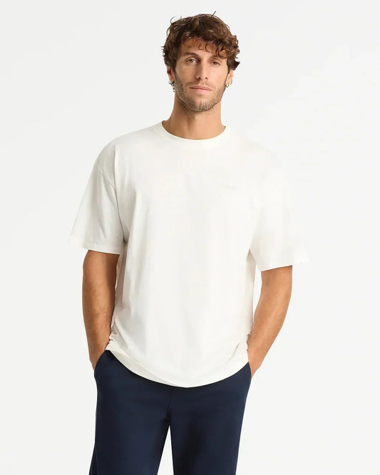 Mens Staple Boxy T'Shirt - Washed White