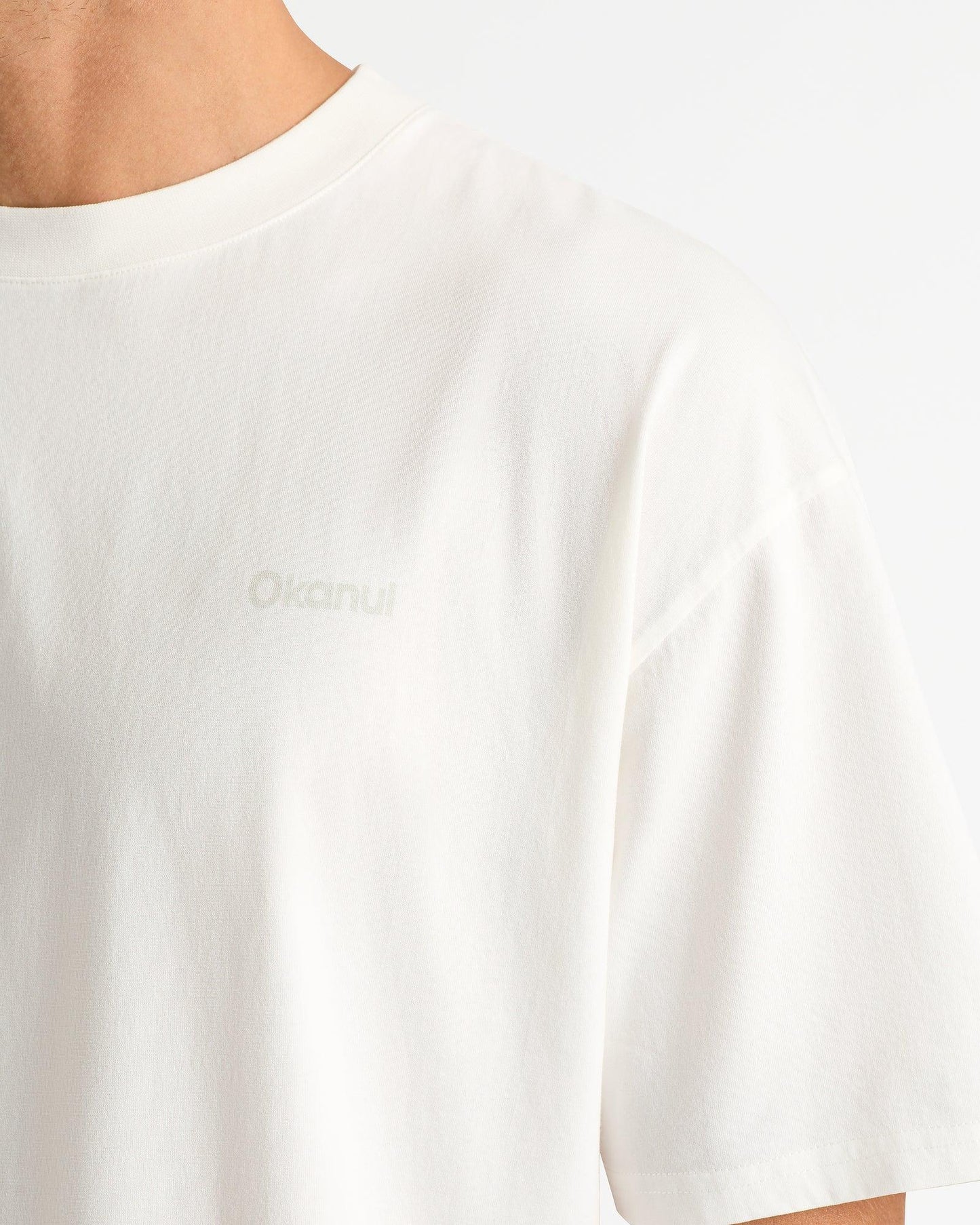 Mens Staple Boxy T'Shirt - Washed White