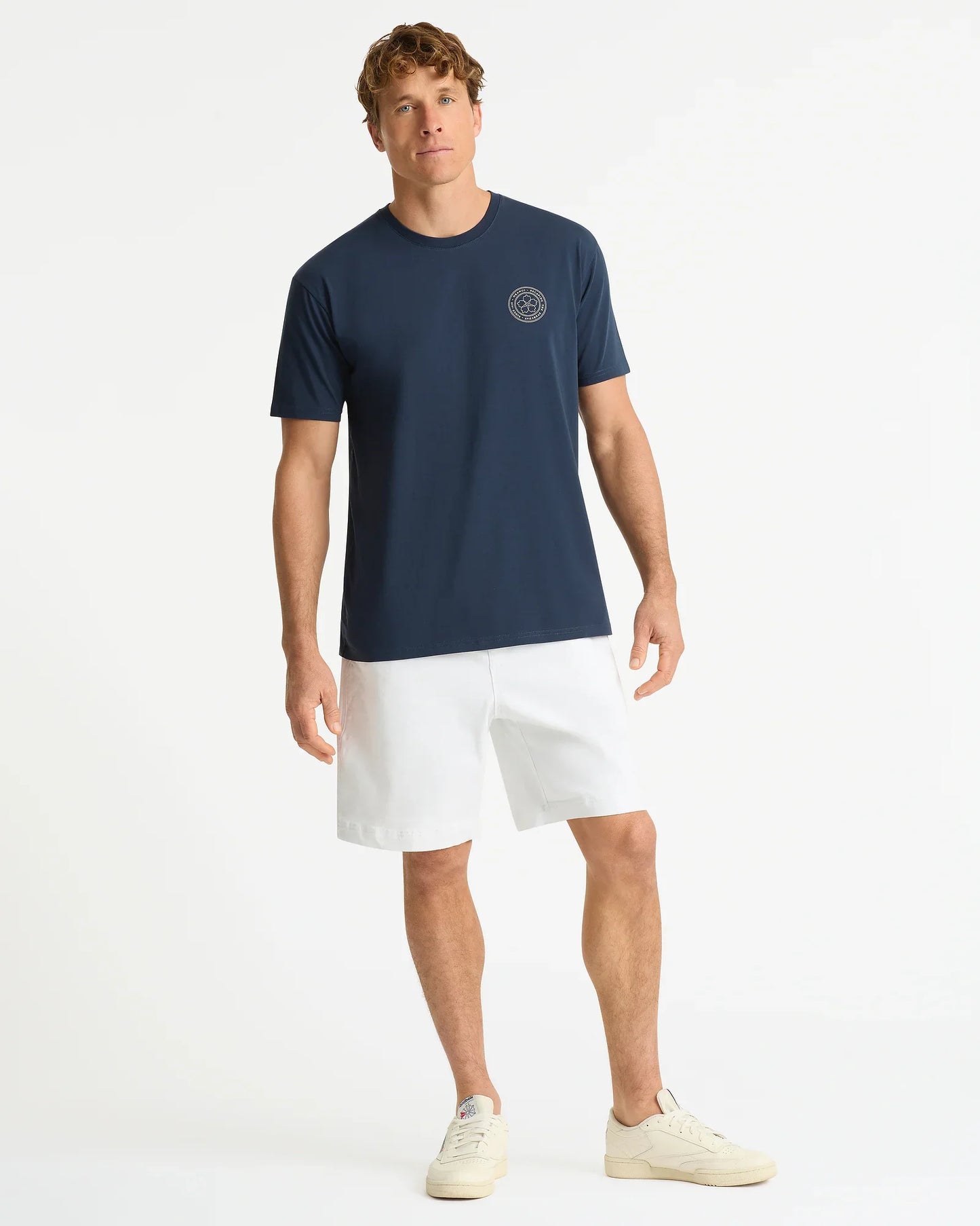 Mens Fineline T'Shirt - Navy