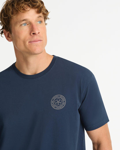 Mens Fineline T'Shirt - Navy
