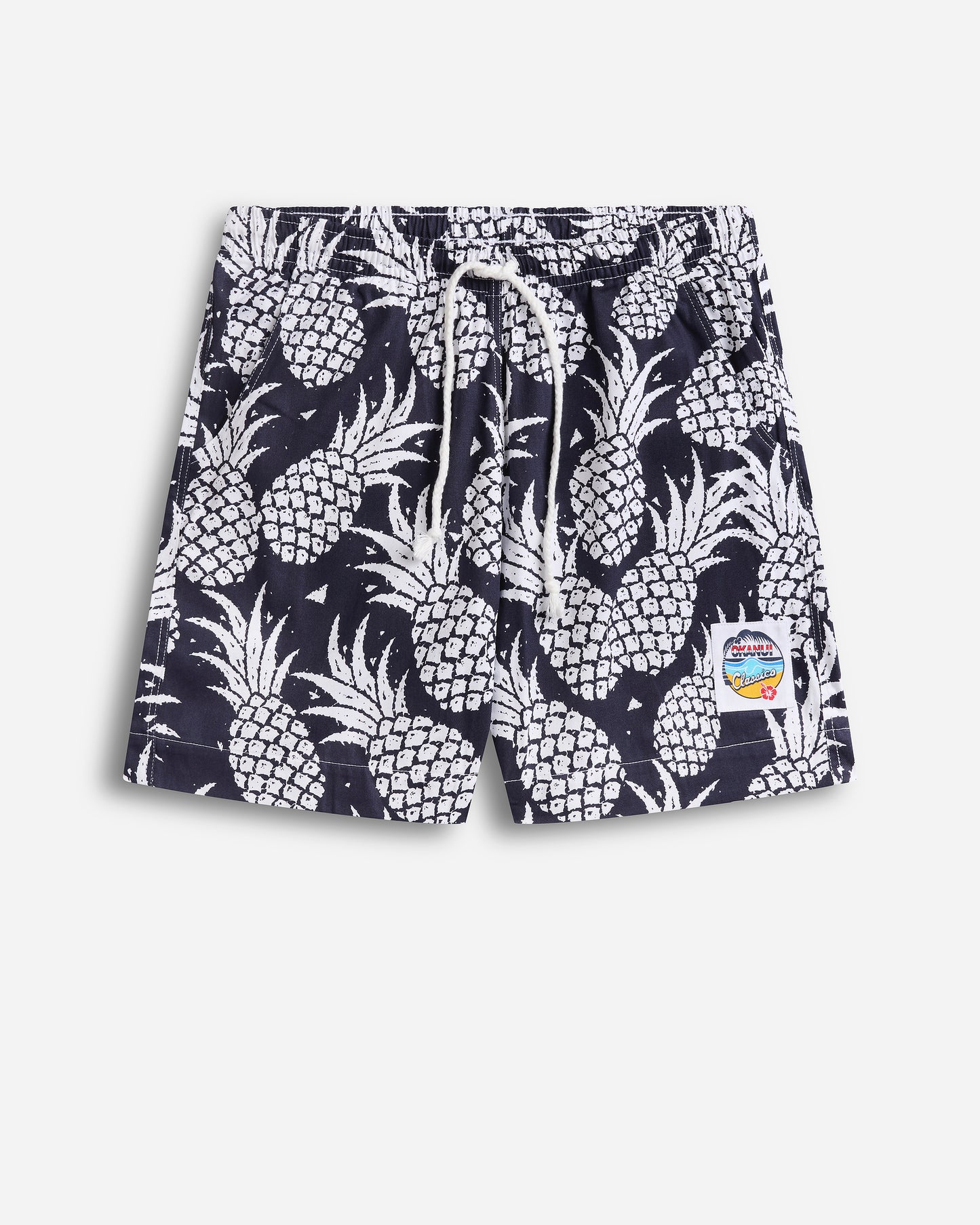 Mens - Classic Short Shorts - Pineapples Navy