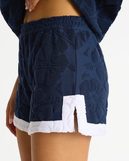 Sporty Terry Short - Navy White