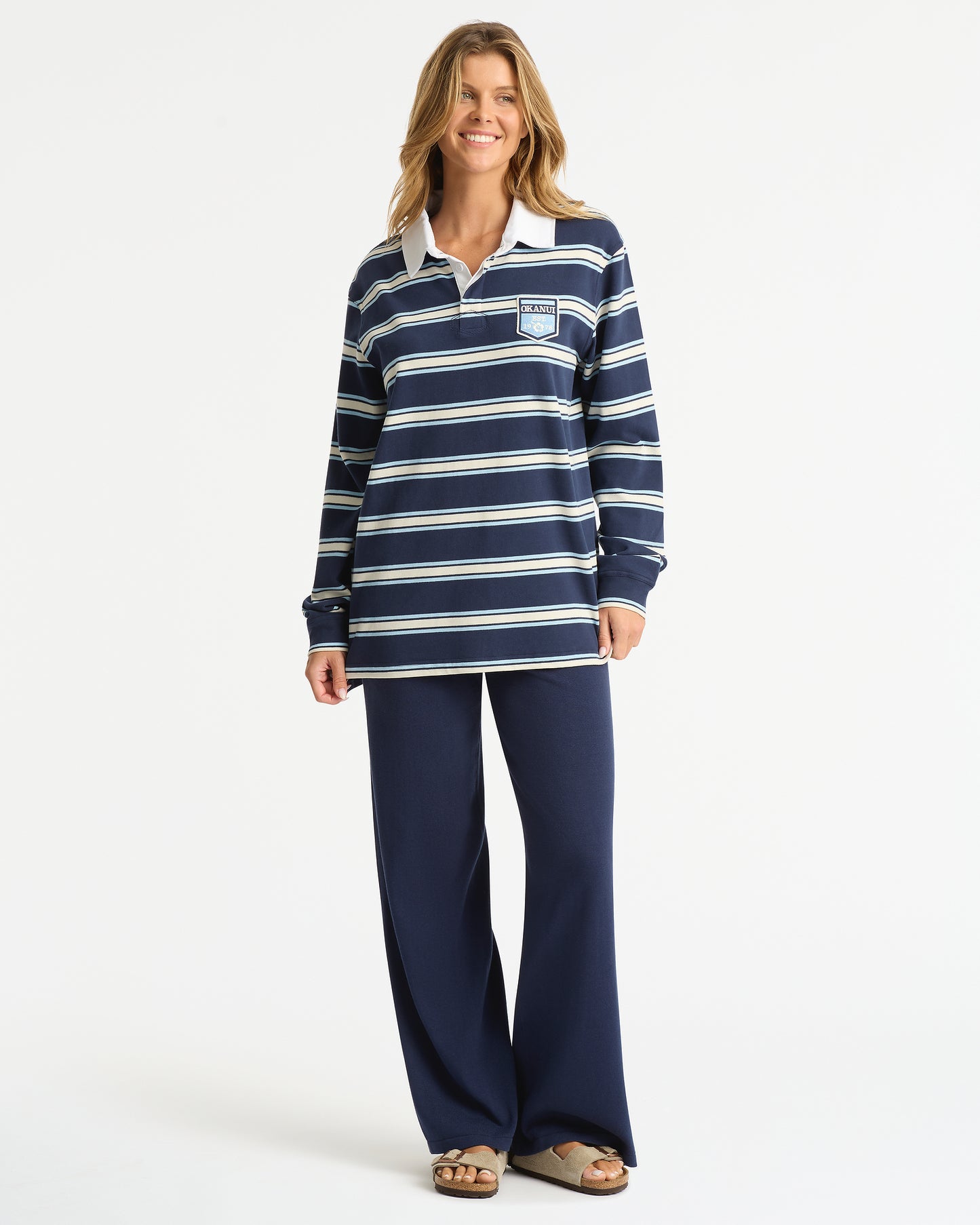 Heritage Rugby Polo - Navy Multi