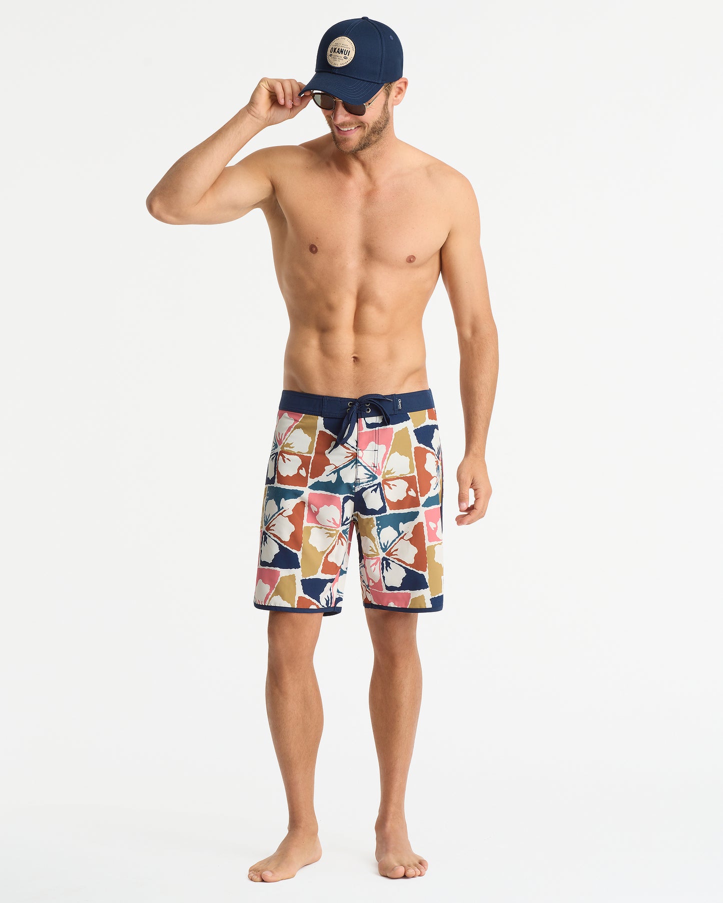 Mens - Retro Boardrider Boardshort - Pursuit Boardrider - Stone Multi