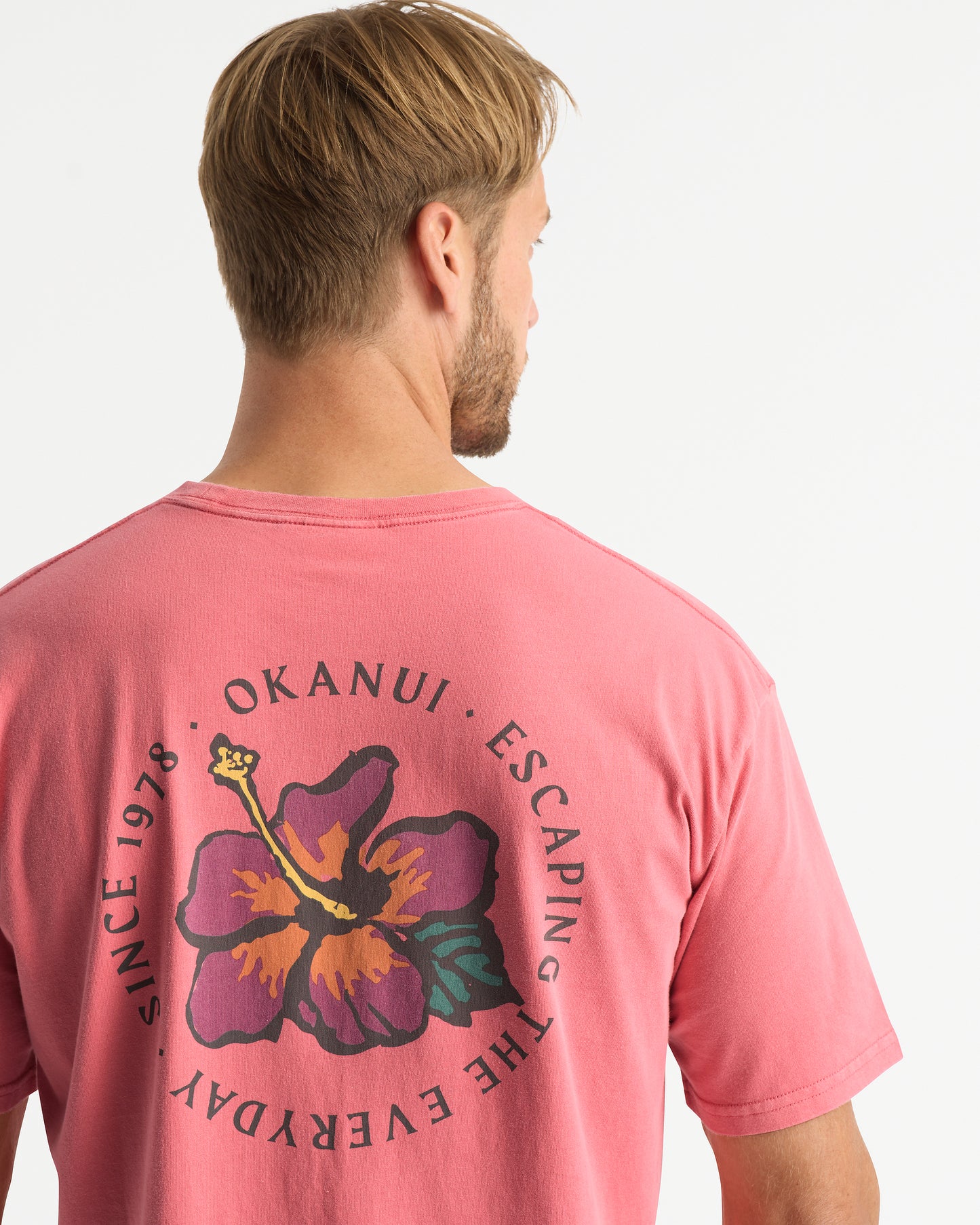 Mens - T-Shirt - Blooming Tee - Washed Rose