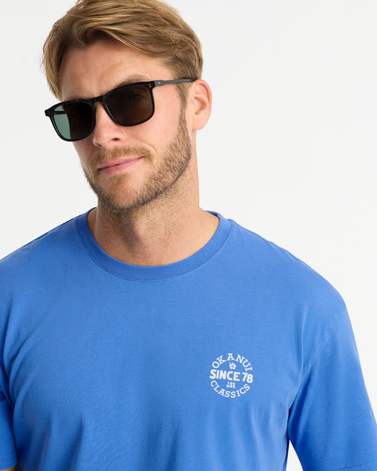 Mens - T-Shirt - Porthole Tee - Blue