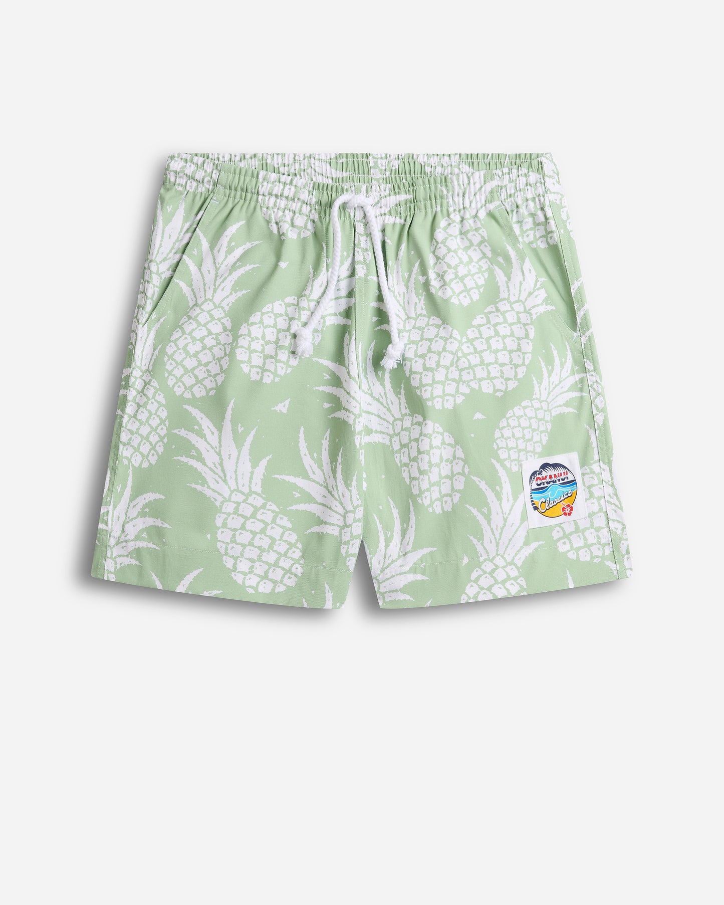 Mens - Classic Short Shorts - Pineapples Mint