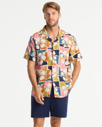 Mens - Aloha Shirt - Pursuit Aloha Shirt - Stone Multi