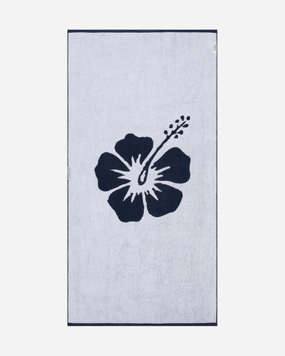 Hibiscus Beach Towel - Navy White