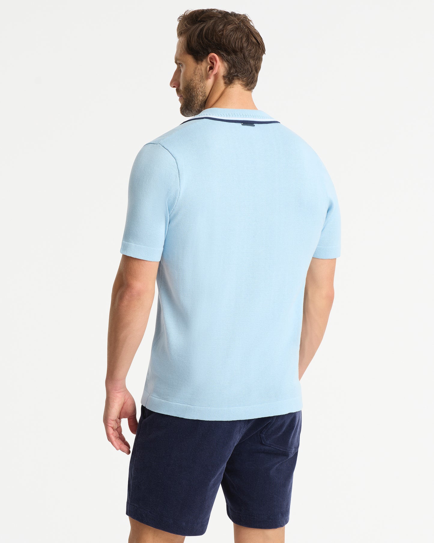 Mens - Earl Knit Polo - Ice