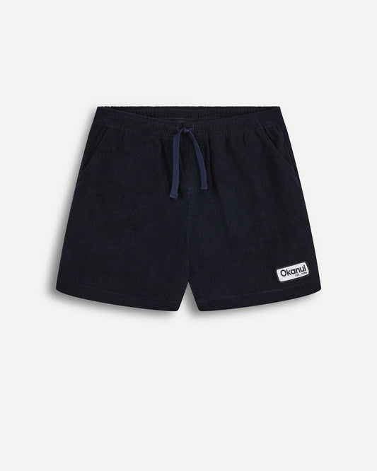Boys Iron Cord Short - Navy