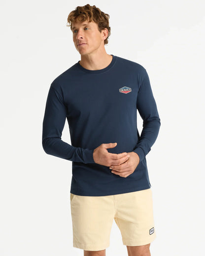 Mens Paragon Long Sleeve T'Shirt - Navy